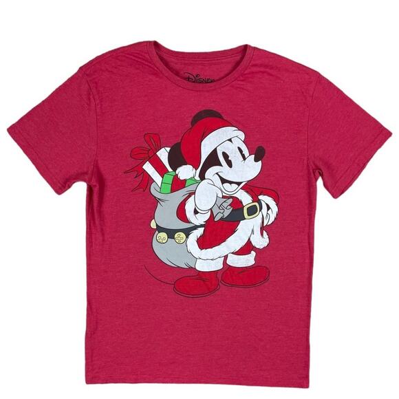 Santa Mickey Mouse Disney Christmas T-Shirt - Picture 1 of 3